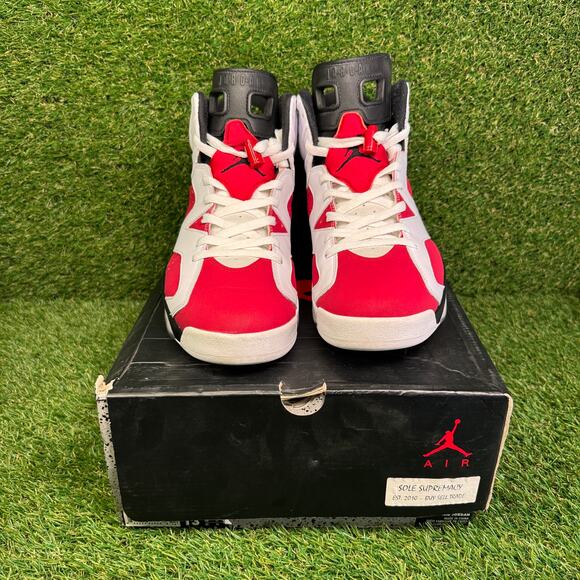 Air Jordan 6 Retro 'Carmine' 2014 Size 13 384664-160 - Picture 2 of 11